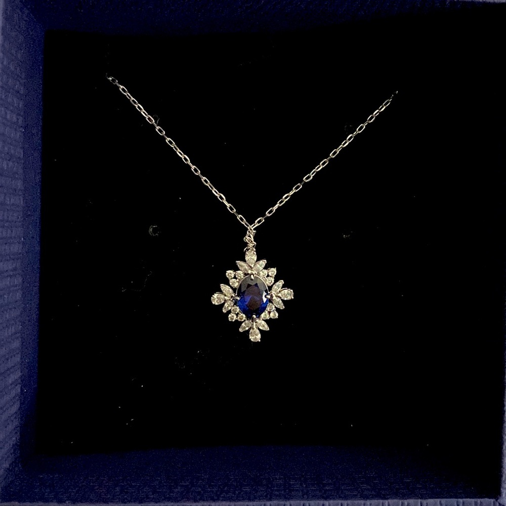 Swarovski Blue Crystal Necklace